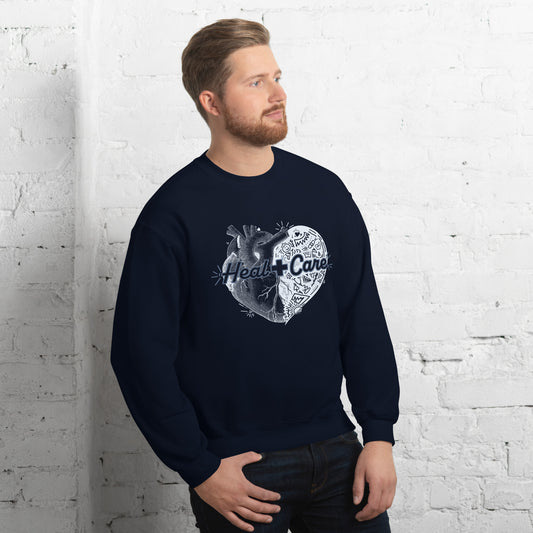 Heal + Care Sweater | Light Blue |  Unisex Sweatshirt