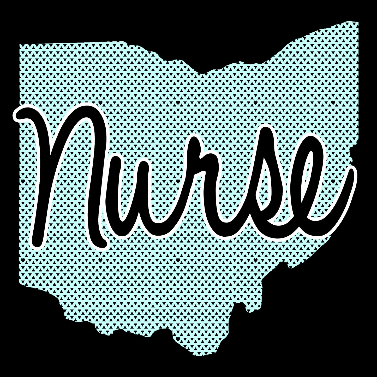 Ohio Nurse T-Shirt | Light Green | Unisex Crew Neck