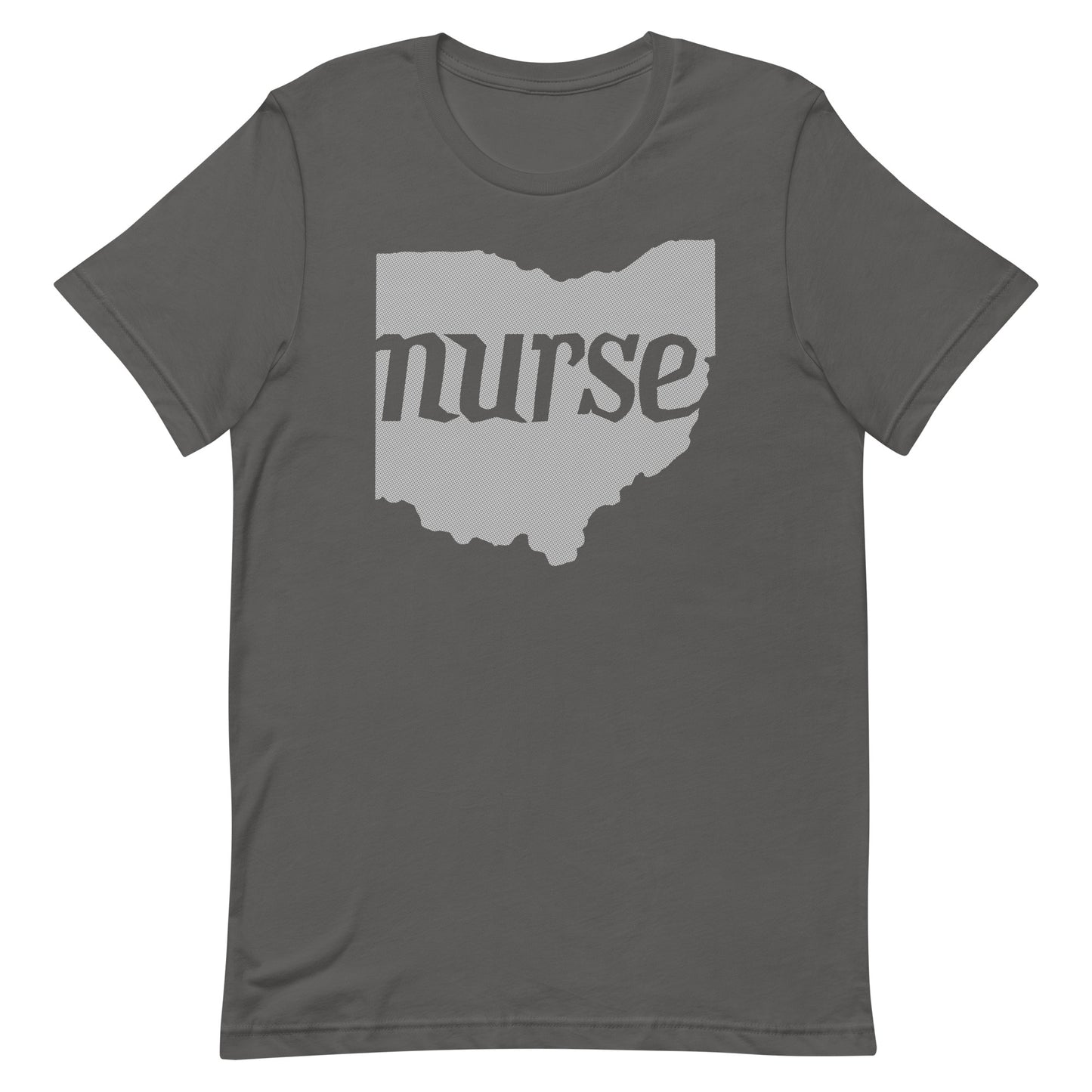 Ohio Nurse Tee | Light Grey | Unisex Crew Neck