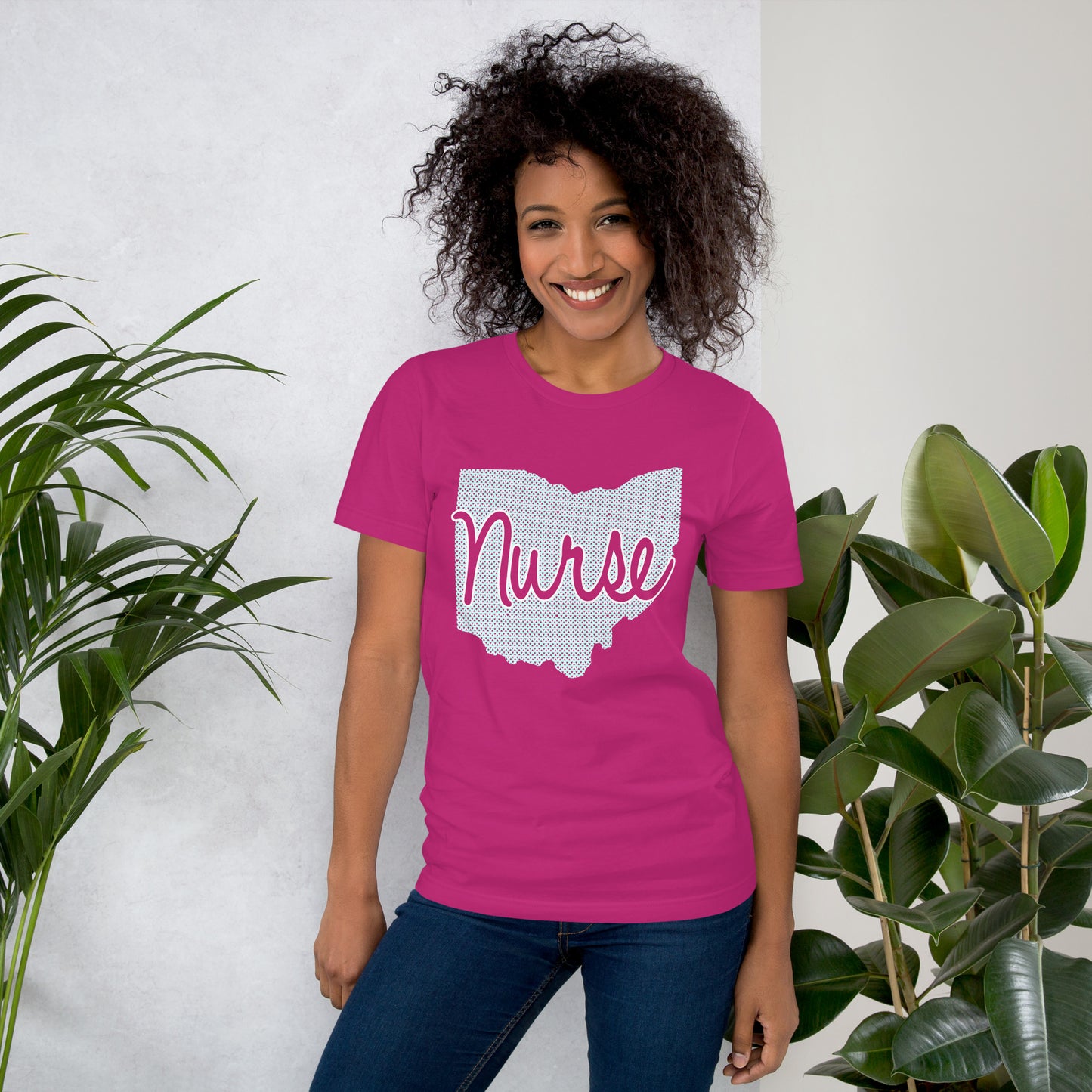 Ohio Nurse T-Shirt | Light Green | Unisex Crew Neck