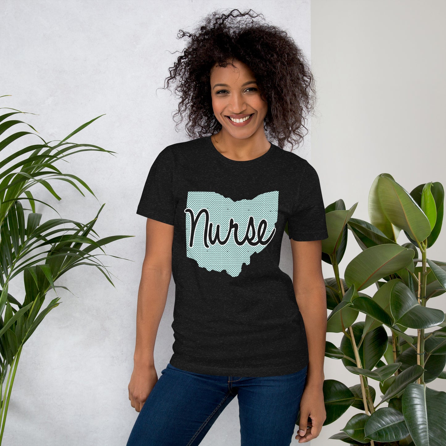 Ohio Nurse T-Shirt | Light Green | Unisex Crew Neck