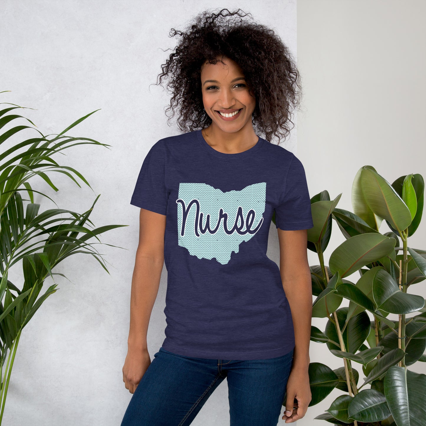 Ohio Nurse T-Shirt | Light Green | Unisex Crew Neck