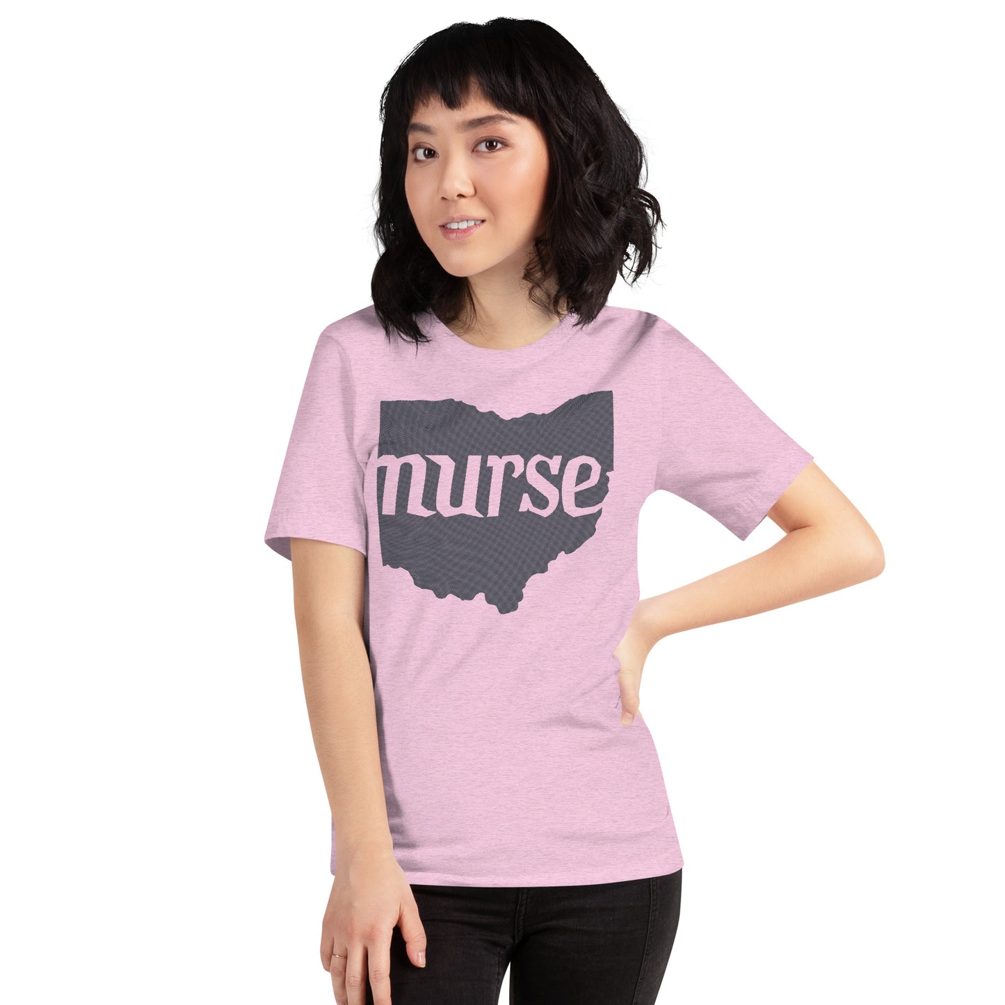 Ohio Nurse Tee | Dark Grey | Unisex Crew Neck