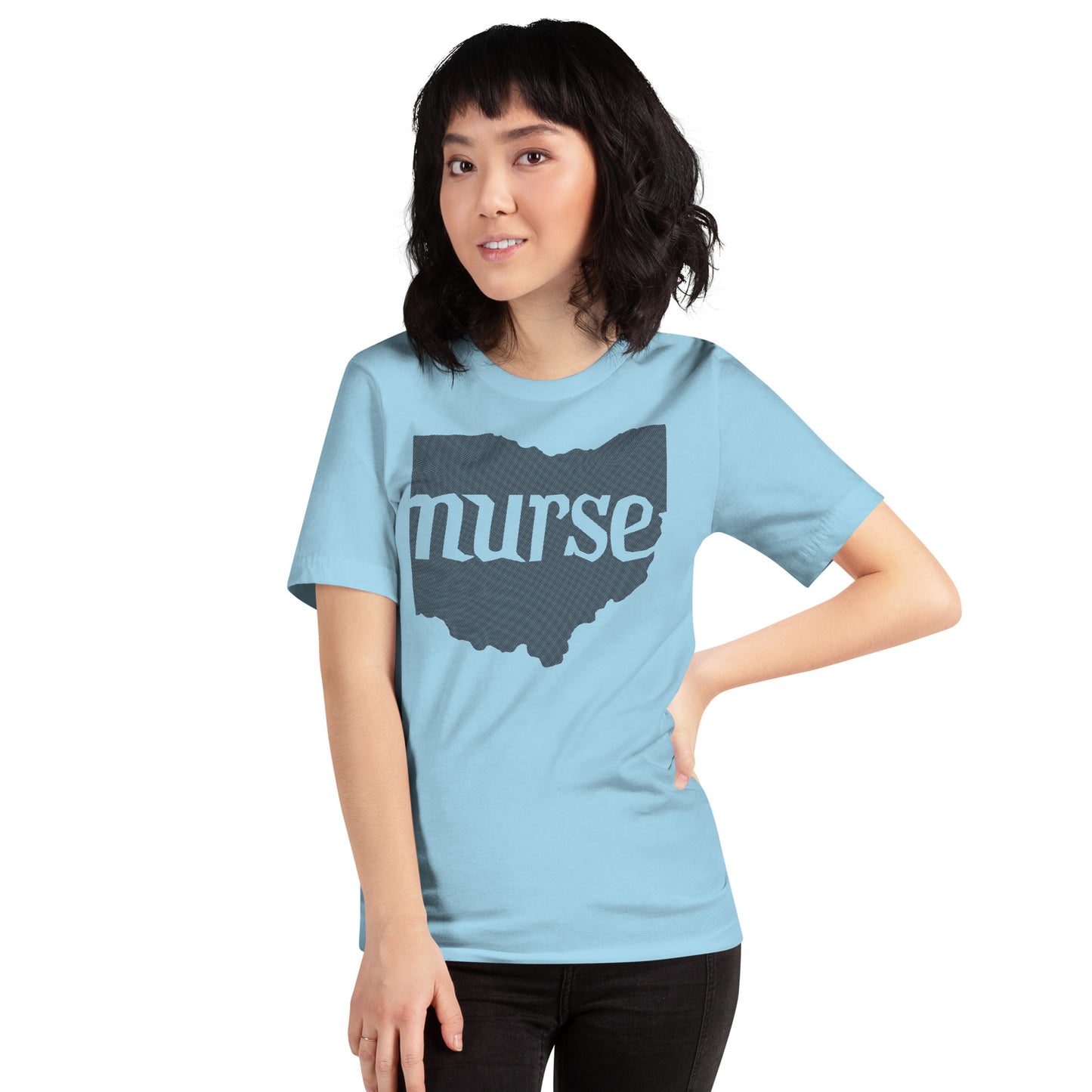 Ohio Nurse Tee | Dark Grey | Unisex Crew Neck